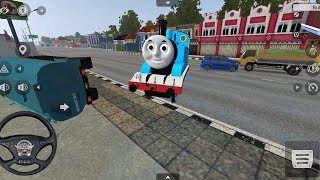 Anti mainstream pakai MOD BUSSID Train Thomas And Friends Engine gak pakai macet !! screenshot 4