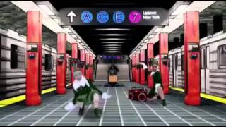 Breakdancing elfs.