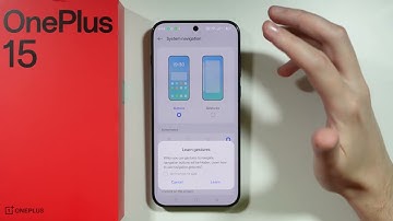 OnePlus 15: gebaren voor navigatie inschakelen