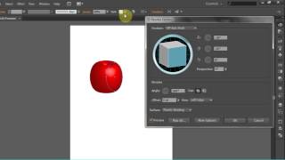 Cara membuat objek apel 3D di Illustrator screenshot 1