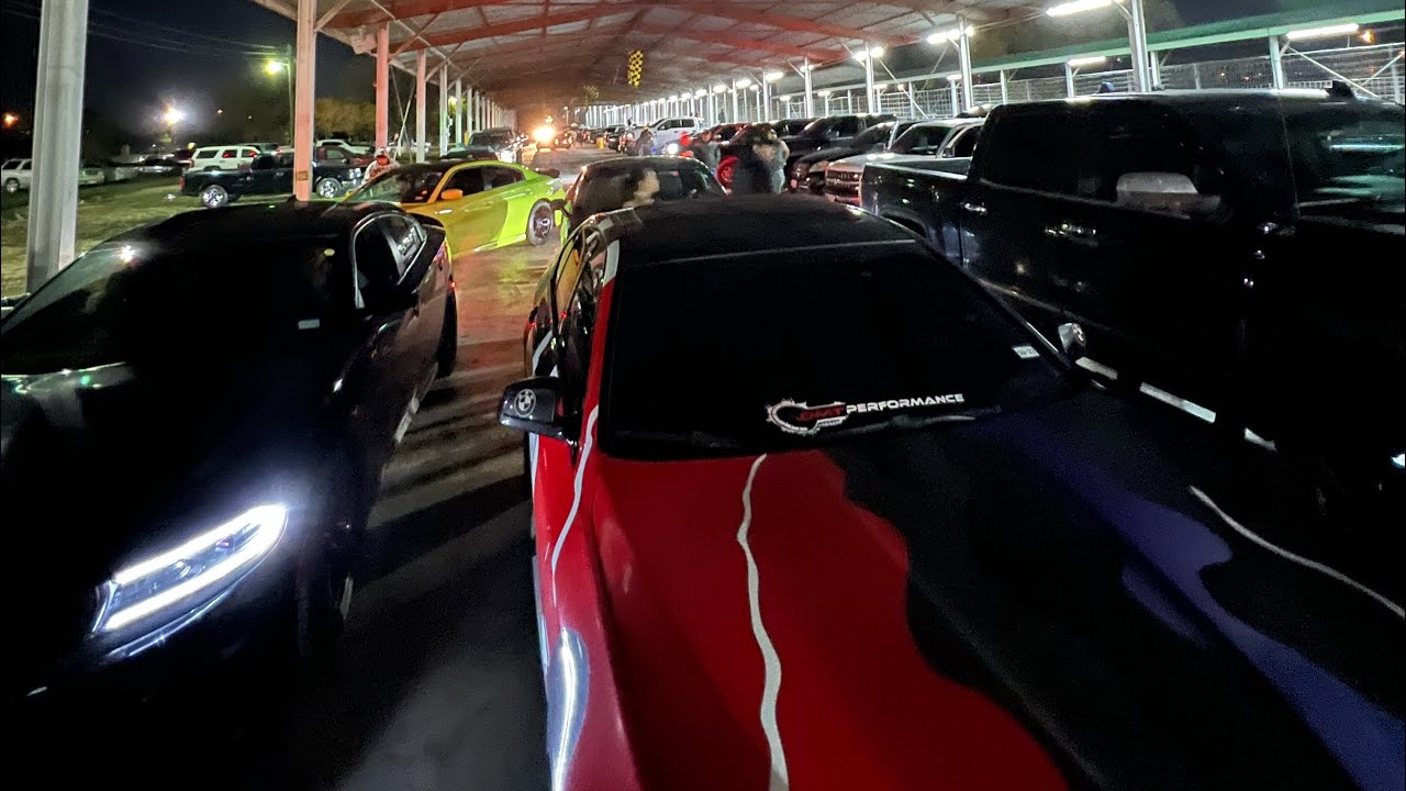 Drag strip went crazy in Dallas - YouTube