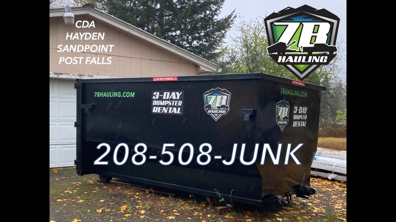 7 Day Residential Dumpster Rental Coeur d'Alene Hayden Rathdrum Post