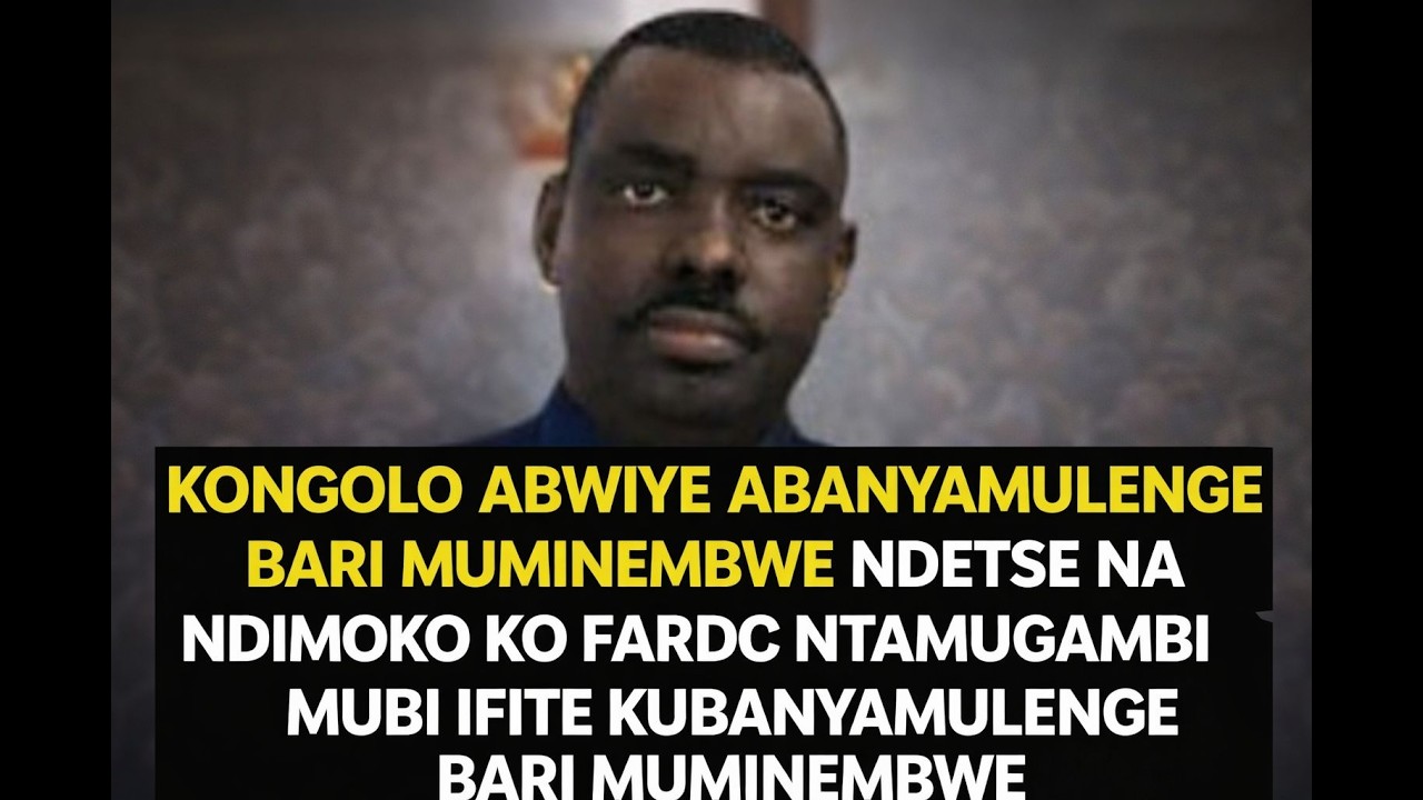 KONGOLO AHUMURIJE ABANYAMULENGE BATUYE MIMINEMBWE KO FARDC NTAMUGAMBI MUBI IBAFITEHO.