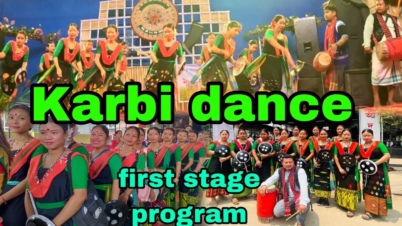 Karbi dance  first stage program  Garughuli karbi dance group  lotos brp channel