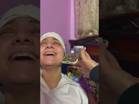 مكالمة الفنان تامر حسني ل ساره محمد و قد اي المكالمة فرحتها😭🤲💙