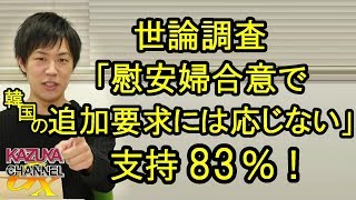 【新聞世論調査】83％の人が「韓国の追加要求は聞くな」ってさ！
