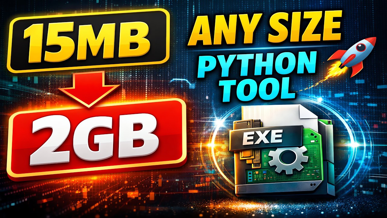 Increase EXE Size from 15MB to ANY Size (Up to 2GB) | Python Tool 🚀 ...