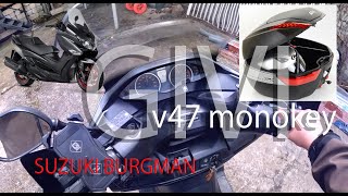 GIVI V47 monokey - Suzuki Burgman 400 K7 limited