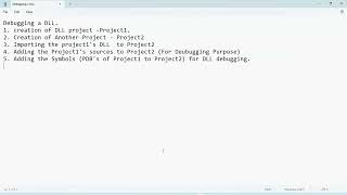 1. Creation of Library Project in Visual Studio
