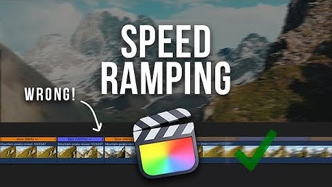 The RIGHT Way To Speed Ramp in Final Cut Pro