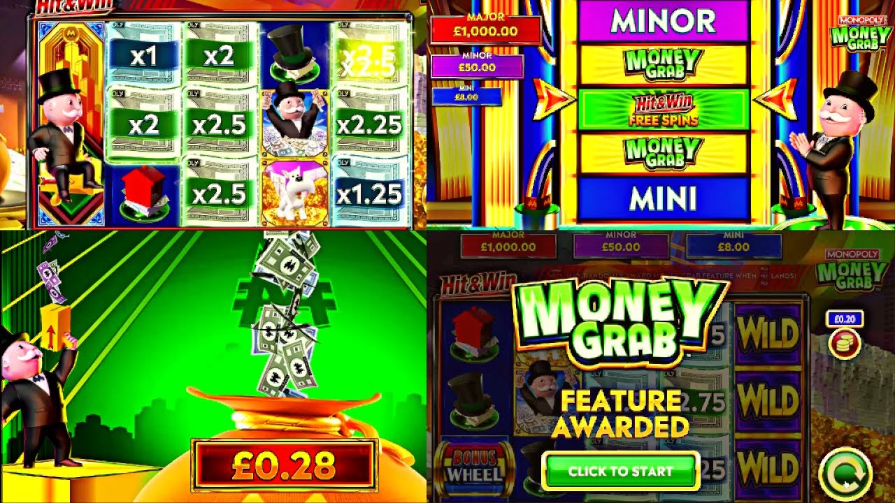 Loads Of Bonuses In This Session On The NEW Monopoly Money Grab Online Slot! 10p Gamer!