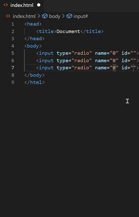 html radio buttons