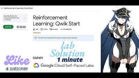 Reinforcement Learning: Qwik Start  || GSP691 || Qwiklabs Arcade 2025.