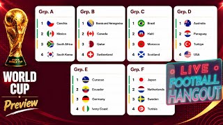 World Cup 2026 Group Preview | Groups A-F | Football Hangout
