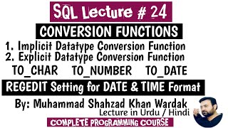 Conversion Functions TO_DATE | TO_CHAR | TO_NUMBER | Oracle - SQL - Conversion Functions | To_Char