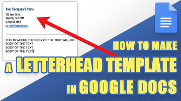 [HOW-TO] - Easily Create a Professional LETTERHEAD TEMPLATE in Google Docs (with Logo)