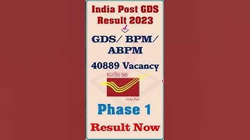 India Post GDS Result 2023 Declared: All India State Wise Merit List PDF Download