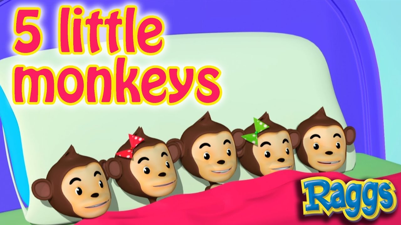 Five Little Monkeys Sing Along 🐵 Nursery Rhymes and Songs for Kids ...