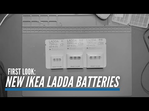 First Look at the New IKEA AA and AAA LADDA Batteries