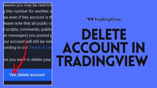 How to Delete Account in TradingView 2024?