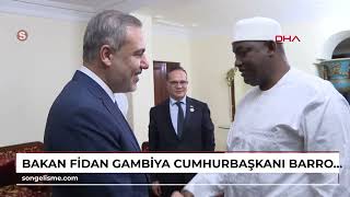 Bakan Fidan, Gambiya Cumhurbaşkanı Barrow Ile Görüştü - Görüntü Eklendi̇