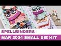 282 spellbinders march 2024 small die kit  3d embossing folder  card inspirations