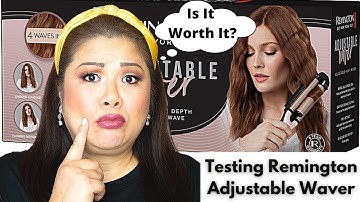IS IT WORTH IT? Testing New Remington Adjustable Waver | Hair Tool | Hair Style | First Impression