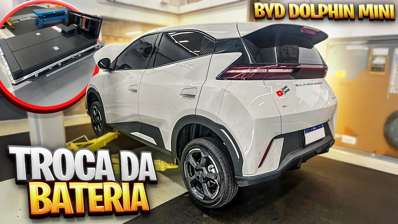 TROCA DA BATERIA DO BYD DOLPHIN MINI !