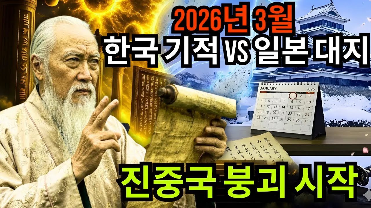 2026년 3월, 한국은 ‘기적’… 일본은 ‘대지진’? 중국 붕괴 예언까지 터졌다｜류밍천 충격 예언