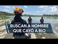 Mantienen búsqueda de hombre que cayó a un río en Cadereyta