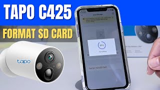 Tapo C425 How to Format the SD Card - STEP-by-STEP!