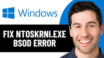 HOW TO FIX NTOSKRNI.EXE BSOD ERROR IN WINDOWS 2025! (EASY FIX)