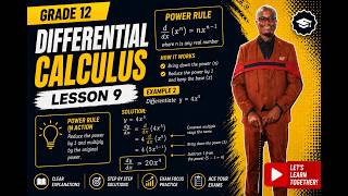 Lesson 9   Differential Calculus (POWER RULE  - Example 2)