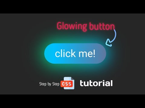 How to make Glowing gradient button | Glowing button on hover | css ...