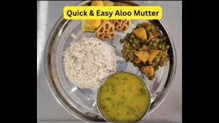 🍽️ Quick Aloo Mutter: A Flavorful, Comforting Meal in Minutes! 🥔🌱