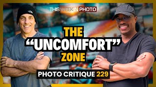 Photo Critique 229: The UNCOMFORT Zone!
Our November 27th, 2023, theme is The UNCOMFORT ZONE.
Explore how stepping outside your comfort zone might impact your work. Whether youre a seasoned photographer or experimenting with new subjects, join us for a stimulating discussion.
We’re excited to see how youve embraced The UNCOMFORT ZONE in your photography!
Critique Guidelines:
- Each TWiP member can submit 1 photo.
- Images should be JPEGs sized to 1500-2000 pixels on the long side.
- Provide a brief caption or story for your submission, highlighting how it represents your venture into unfamiliar territory.
TWiP members, showcase your daring shot in the Photo Critiques space within our community.
https://community.thisweekinphoto.com/c/events/
Are you not a TWiP member yet? Lets fix that.
Start here: http://join.thisweekinphoto.com Photo Critique 229: The UNCOMFORT Zone!