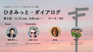 第５回 “ひさみっと・ダイアログ”  開催のお知らせ テーマ「DX」