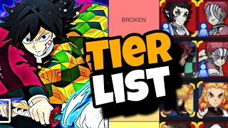 TIER LIST UPDATED!!!(IC GIYU)|Demon Slayer The Hinokami Chronicles 2|
