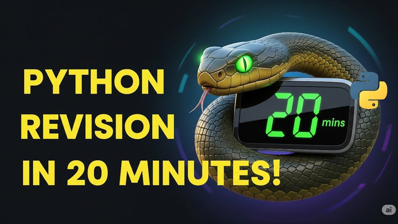 #16 Python Revision In 20 Minutes - YouTube