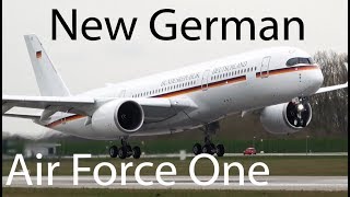 New German Government Airbus A350 First Flight With Full Livery Airbus Factory Hamburg 4K