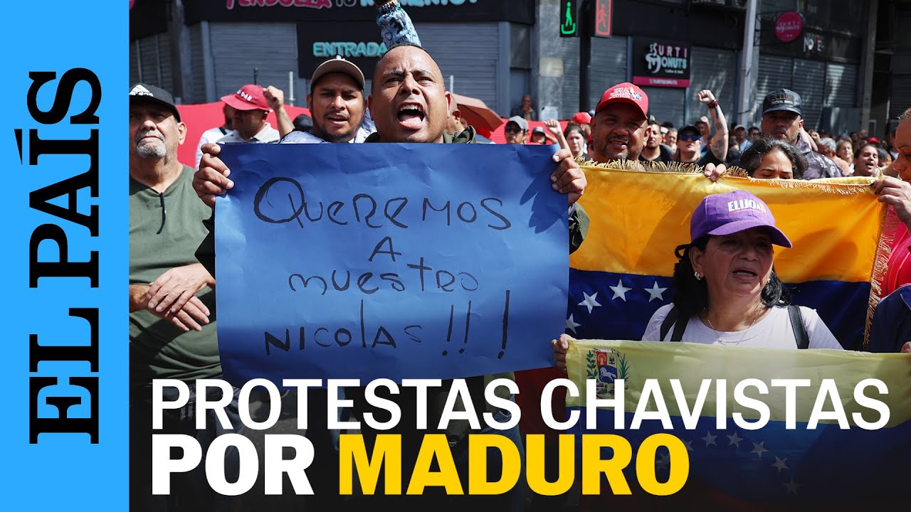 ATAQUE VENZUELA | El CHAVISMO sale a las calles de Caracas en DEFENSA de NICOLÁS MADURO | EL PAÍS