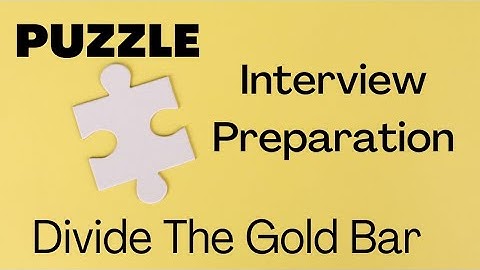 Puzzle : Divide the gold bar using minimum cuts | Byte-Size Coding #6