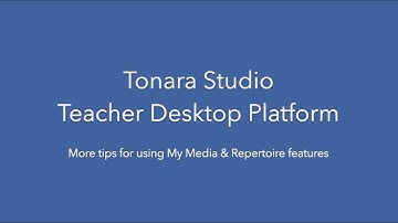 5. Tonara Studio - More Repertoire Features of the Teacher Desktop