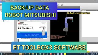 RT toolbox 3: How to backup data from mitsubishi Robot controller to PC