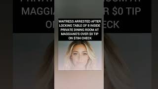 🚨A waitress was arrested after allegedly locking a table of eight inside a private dining room