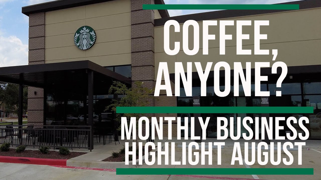 City of Meadows Place Starbucks Monthly Business Highlight August 2022 YouTube