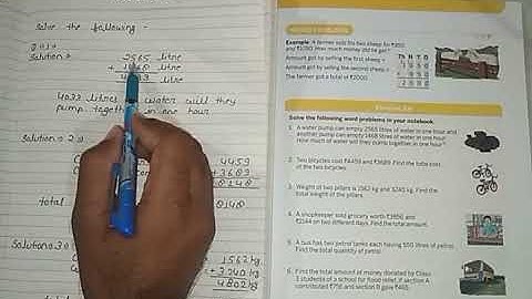 Class - 3rd . Math. Exercise - 2.6