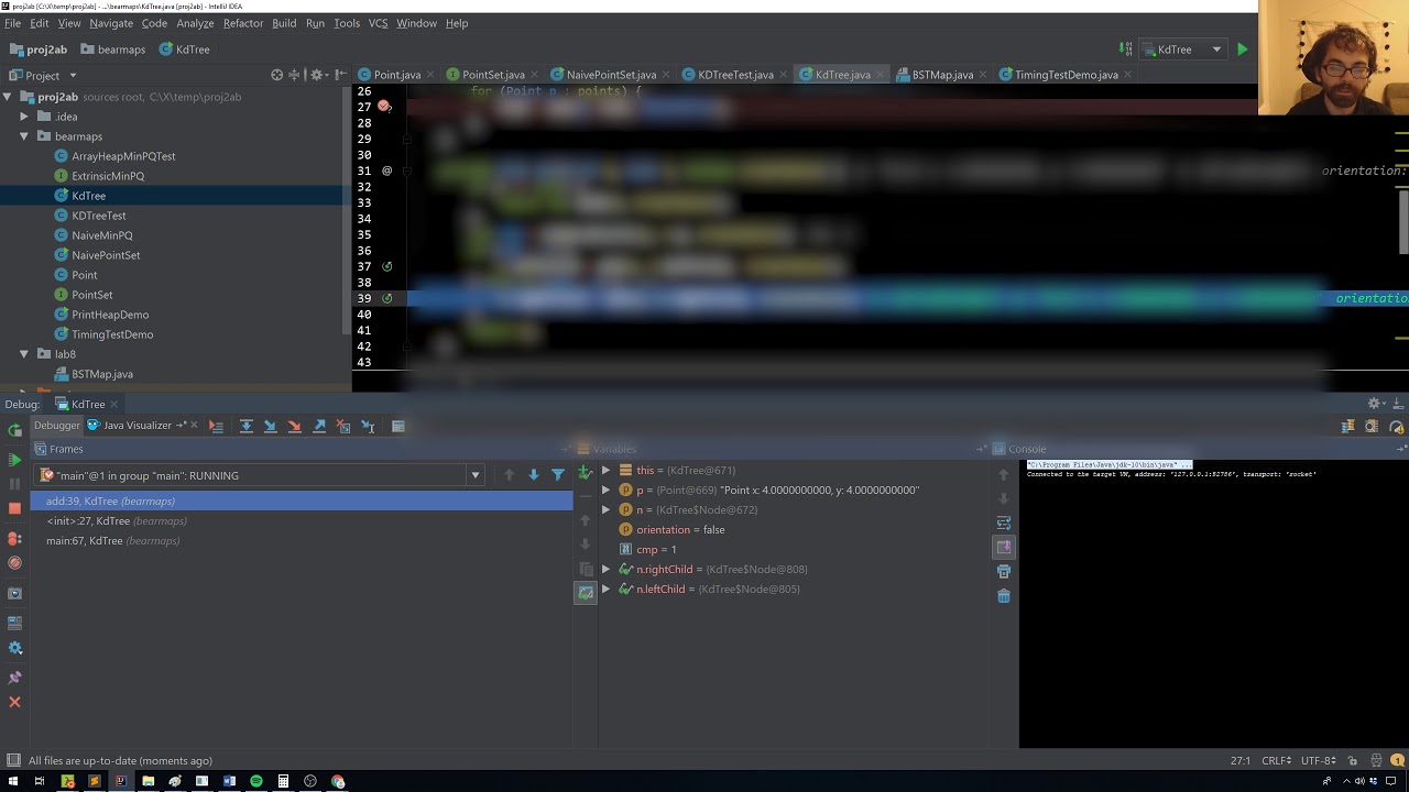 Project 2b - 2019 - Debugging my kd-tree constructor (mostly unblurred ...