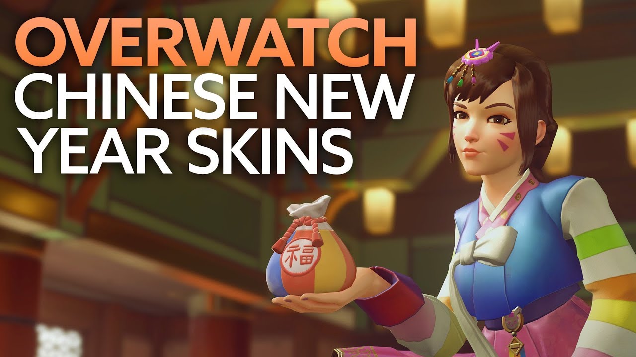 Overwatch Chinese New Year skins, emotes and all cosmetics YouTube