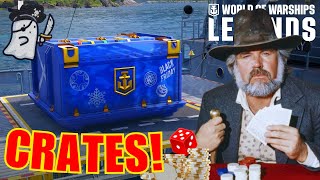 They Call Me THE GAMBLER! - MORE Ultimate CRATES || World of Warships: Legends